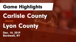 Carlisle County  vs Lyon County Game Highlights - Dec. 14, 2019