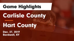 Carlisle County  vs Hart County  Game Highlights - Dec. 27, 2019