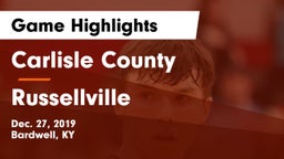 Carlisle County  vs Russellville Game Highlights - Dec. 27, 2019