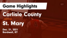 Carlisle County  vs St. Mary  Game Highlights - Dec. 21, 2021