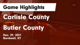Carlisle County  vs Butler County  Game Highlights - Dec. 29, 2021