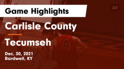 Carlisle County  vs Tecumseh  Game Highlights - Dec. 30, 2021