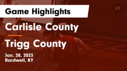 Carlisle County  vs Trigg County  Game Highlights - Jan. 28, 2023
