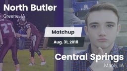 Matchup: North Butler High vs. Central Springs  2018
