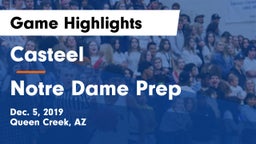 Casteel  vs Notre Dame Prep  Game Highlights - Dec. 5, 2019