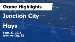 Junction City  vs Hays  Game Highlights - Sept. 27, 2022