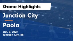 Junction City  vs Paola  Game Highlights - Oct. 8, 2022