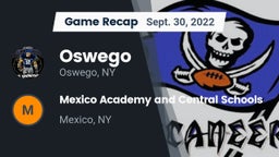 Recap: Oswego  vs. Mexico Academy and Central Schools 2022