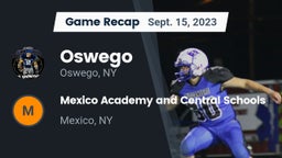Recap: Oswego  vs. Mexico Academy and Central Schools 2023