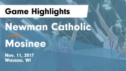 Newman Catholic  vs Mosinee  Game Highlights - Nov. 11, 2017