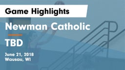 Newman Catholic  vs TBD Game Highlights - June 21, 2018