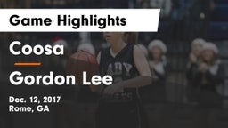 Coosa  vs Gordon Lee  Game Highlights - Dec. 12, 2017