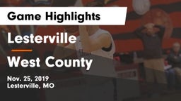 Lesterville  vs West County  Game Highlights - Nov. 25, 2019