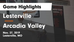 Lesterville  vs Arcadia Valley Game Highlights - Nov. 27, 2019