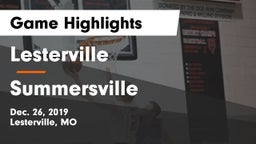 Lesterville  vs Summersville   Game Highlights - Dec. 26, 2019