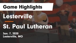 Lesterville  vs St. Paul Lutheran  Game Highlights - Jan. 7, 2020