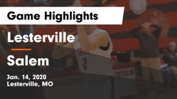 Lesterville  vs Salem  Game Highlights - Jan. 14, 2020