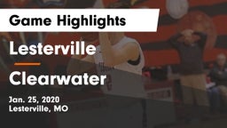 Lesterville  vs Clearwater   Game Highlights - Jan. 25, 2020