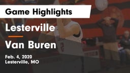 Lesterville  vs Van Buren  Game Highlights - Feb. 4, 2020