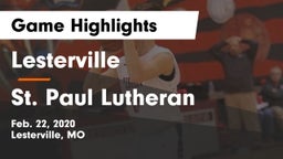 Lesterville  vs St. Paul Lutheran  Game Highlights - Feb. 22, 2020