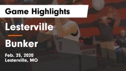 Lesterville  vs Bunker Game Highlights - Feb. 25, 2020