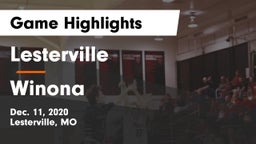Lesterville  vs Winona Game Highlights - Dec. 11, 2020