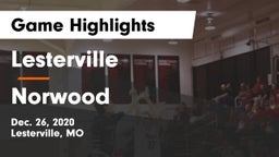 Lesterville  vs Norwood   Game Highlights - Dec. 26, 2020