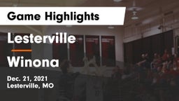 Lesterville  vs Winona  Game Highlights - Dec. 21, 2021