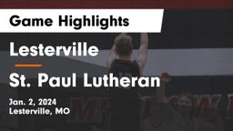 Lesterville  vs St. Paul Lutheran  Game Highlights - Jan. 2, 2024