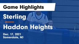 Sterling  vs Haddon Heights  Game Highlights - Dec. 17, 2021