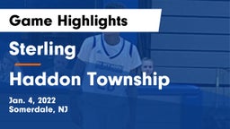 Sterling  vs Haddon Township  Game Highlights - Jan. 4, 2022