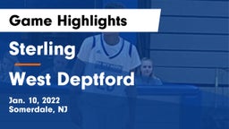 Sterling  vs West Deptford  Game Highlights - Jan. 10, 2022