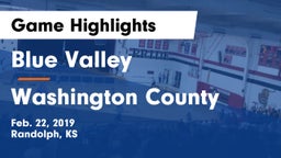 Blue Valley  vs Washington County  Game Highlights - Feb. 22, 2019