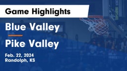 Blue Valley  vs Pike Valley Game Highlights - Feb. 22, 2024