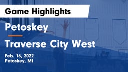 Petoskey  vs Traverse City West  Game Highlights - Feb. 16, 2022