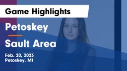 Petoskey  vs Sault Area  Game Highlights - Feb. 20, 2023