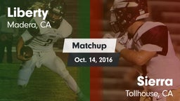 Matchup: Liberty  vs. Sierra  2016