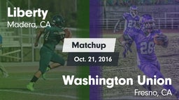 Matchup: Liberty  vs. Washington Union  2016