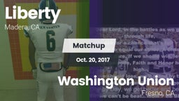 Matchup: Liberty  vs. Washington Union  2017