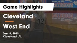 Cleveland  vs West End  Game Highlights - Jan. 8, 2019