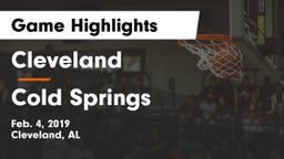 Cleveland  vs Cold Springs Game Highlights - Feb. 4, 2019