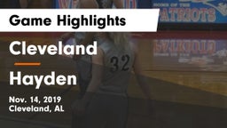 Cleveland  vs Hayden  Game Highlights - Nov. 14, 2019