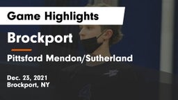 Brockport  vs Pittsford Mendon/Sutherland Game Highlights - Dec. 23, 2021