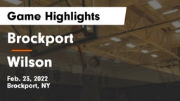 Brockport  vs Wilson Game Highlights - Feb. 23, 2022