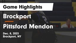 Brockport  vs Pittsford Mendon  Game Highlights - Dec. 8, 2023