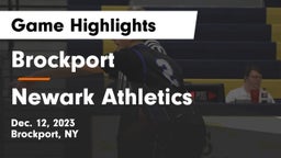 Brockport  vs Newark Athletics Game Highlights - Dec. 12, 2023