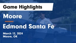 Moore  vs Edmond Santa Fe Game Highlights - March 12, 2024