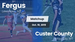 Matchup: Fergus  vs. Custer County  2019