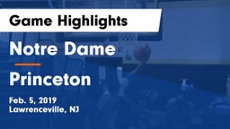 Notre Dame  vs Princeton  Game Highlights - Feb. 5, 2019