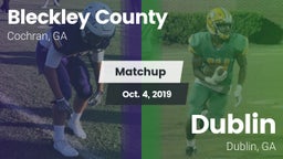 Matchup: Bleckley County vs. Dublin  2019